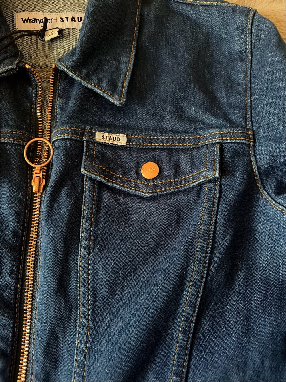 STAUD x Wrangler The Body Denim Jumpsuit - Picture 5 of 7